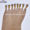 8-32 &quot;Pre Bonded Nail U Tip 8A Extensiones de cabello real 1g / S 10g / pack color oscuro tipo de cabello lacio
